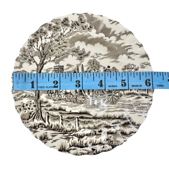 Royal Mail Fine Staffordshire Ironstone Bread Plate 6" England - Picture 8 of 8